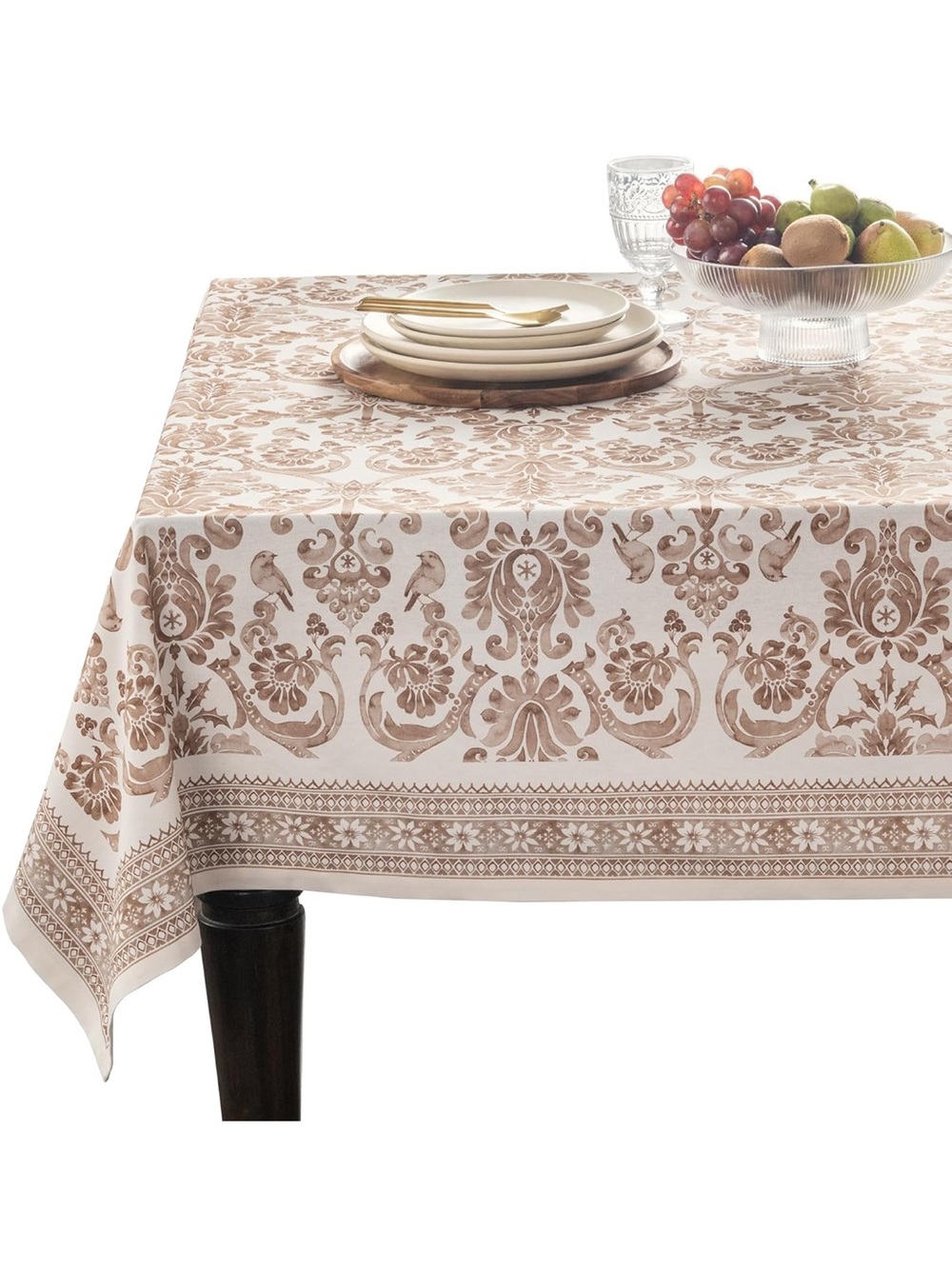 NEW Maison d' Hermine 100% Cotton 54” Square Fall Tablecloth